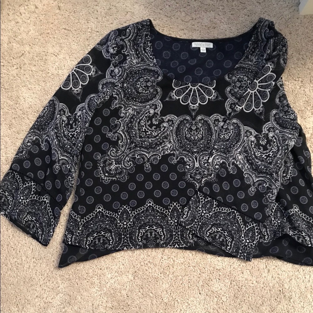 Navy Blue Open-Back Top